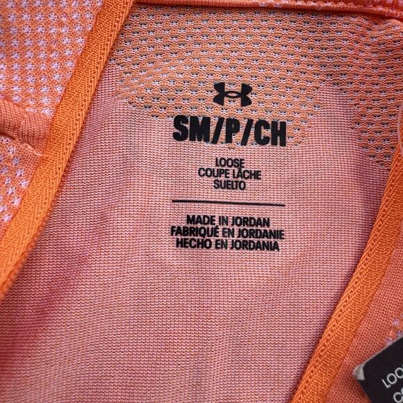 Under Armour Pullover Mens Small Orange Velocity Jacquard 1/4 Zip Camo 1375664 - Picture 10 of 12